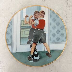Norman Rockwell Collector Plate - The Muscleman - 1990